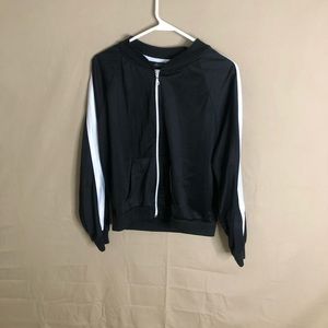 Black bomber jacket